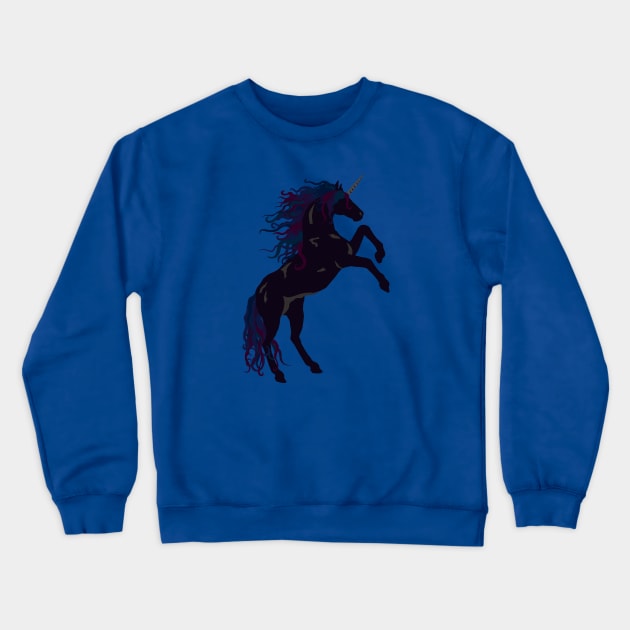 Gothic Unicorn Crewneck Sweatshirt by PeregrinusCreative